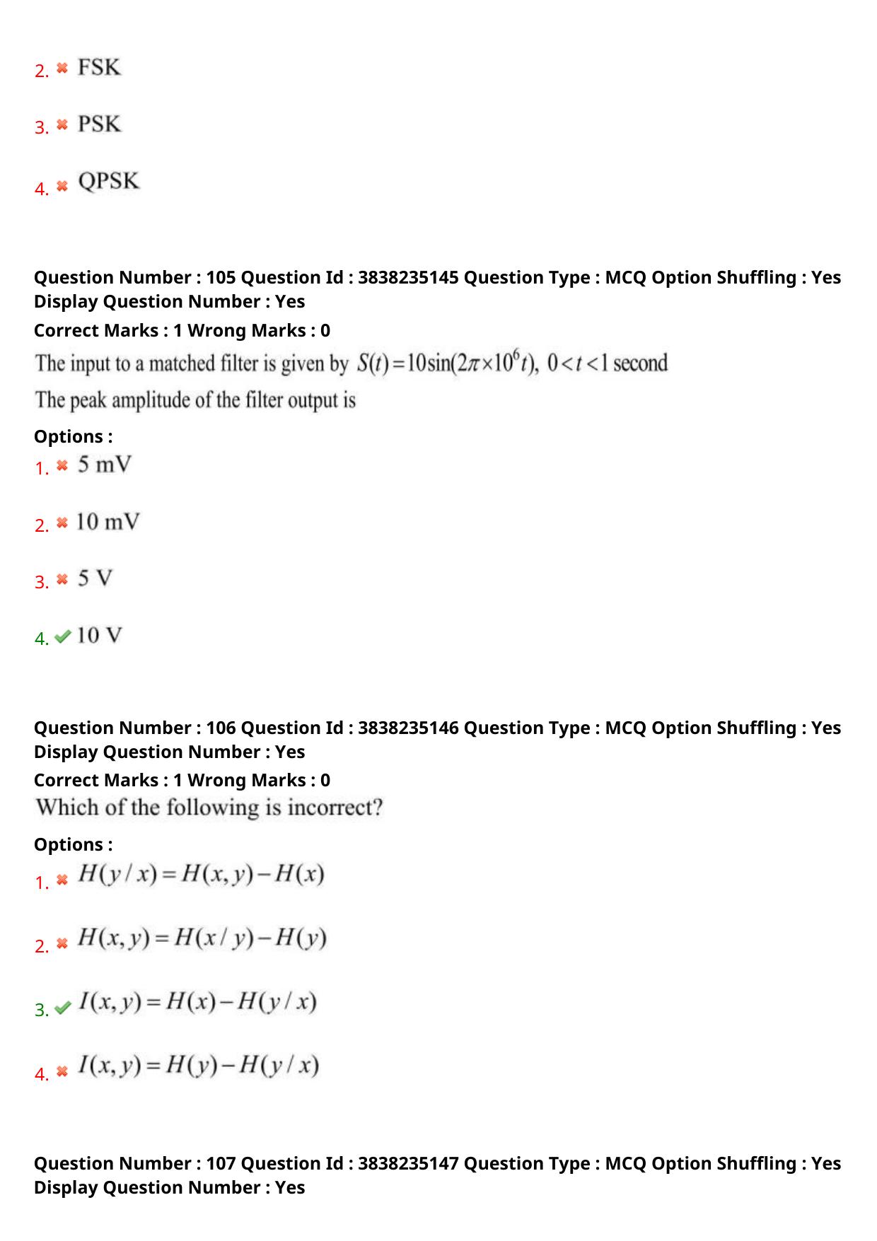 TS PGECET 2024: Electronics & Communication Engineering Question Papers with Answer - Page 44