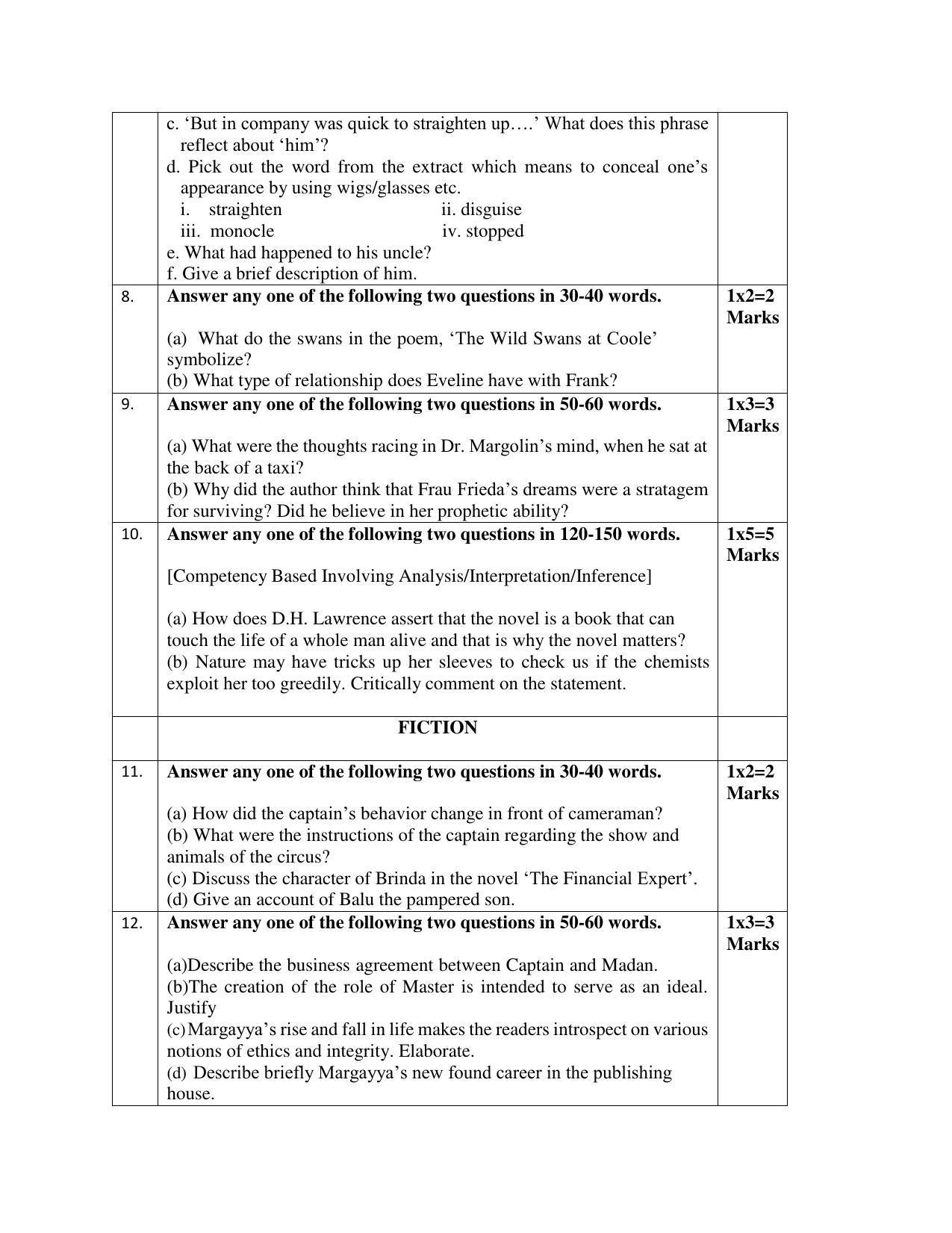 CBSE Class 12 English Elective Sample Paper 2023 - Page 10