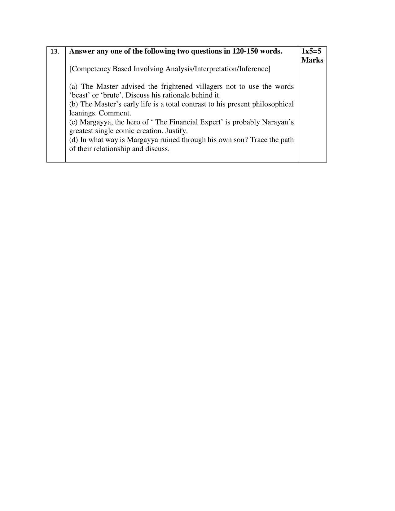 CBSE Class 12 English Elective Sample Paper 2023 - Page 11