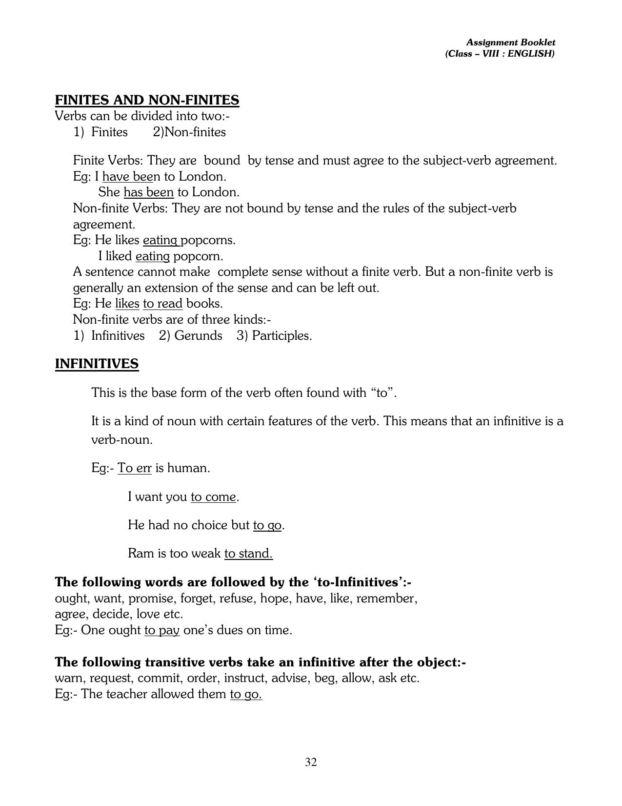 CBSE Worksheets for Class 8 English Assignment 11 - Page 2