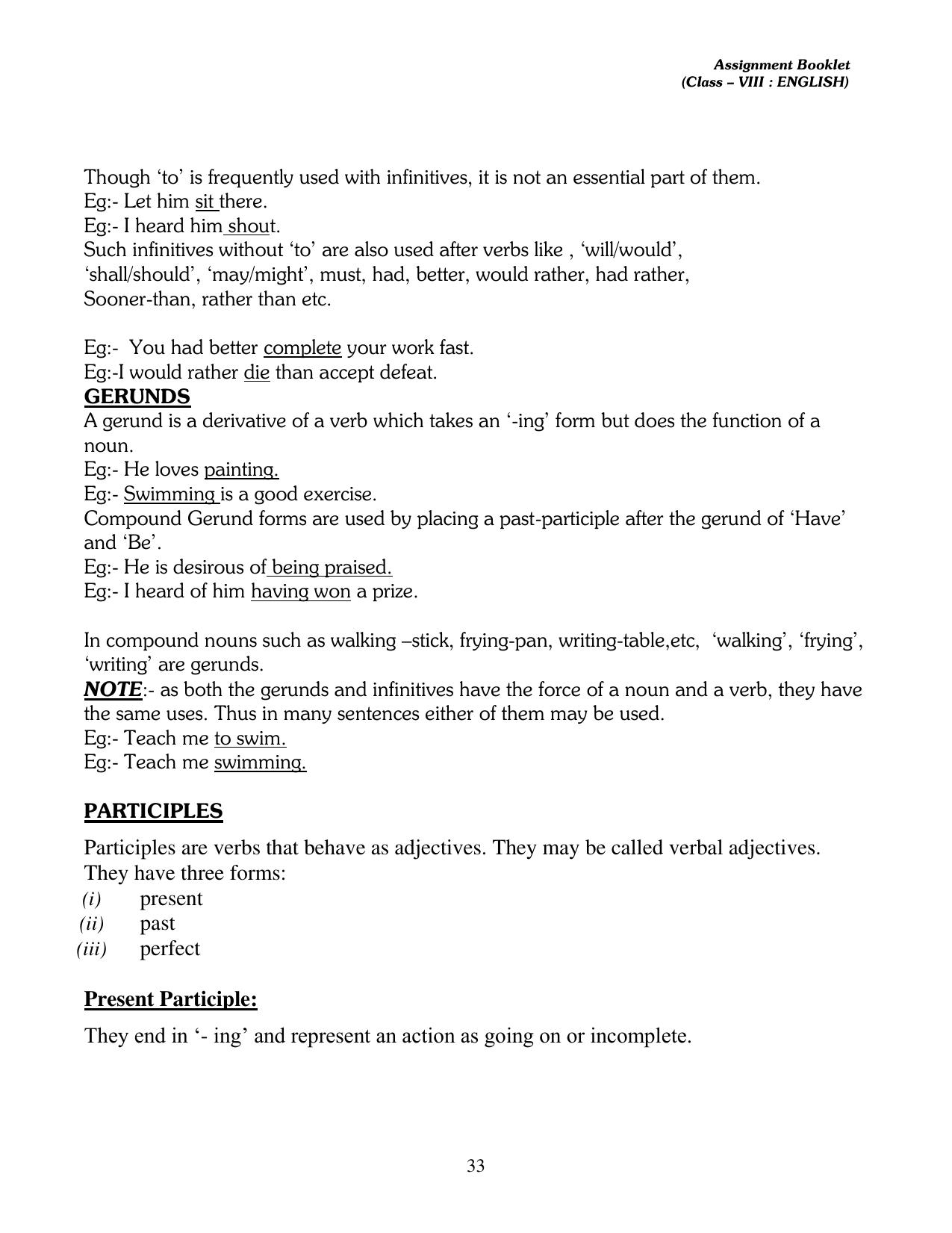 CBSE Worksheets for Class 8 English Assignment 11 - Page 3