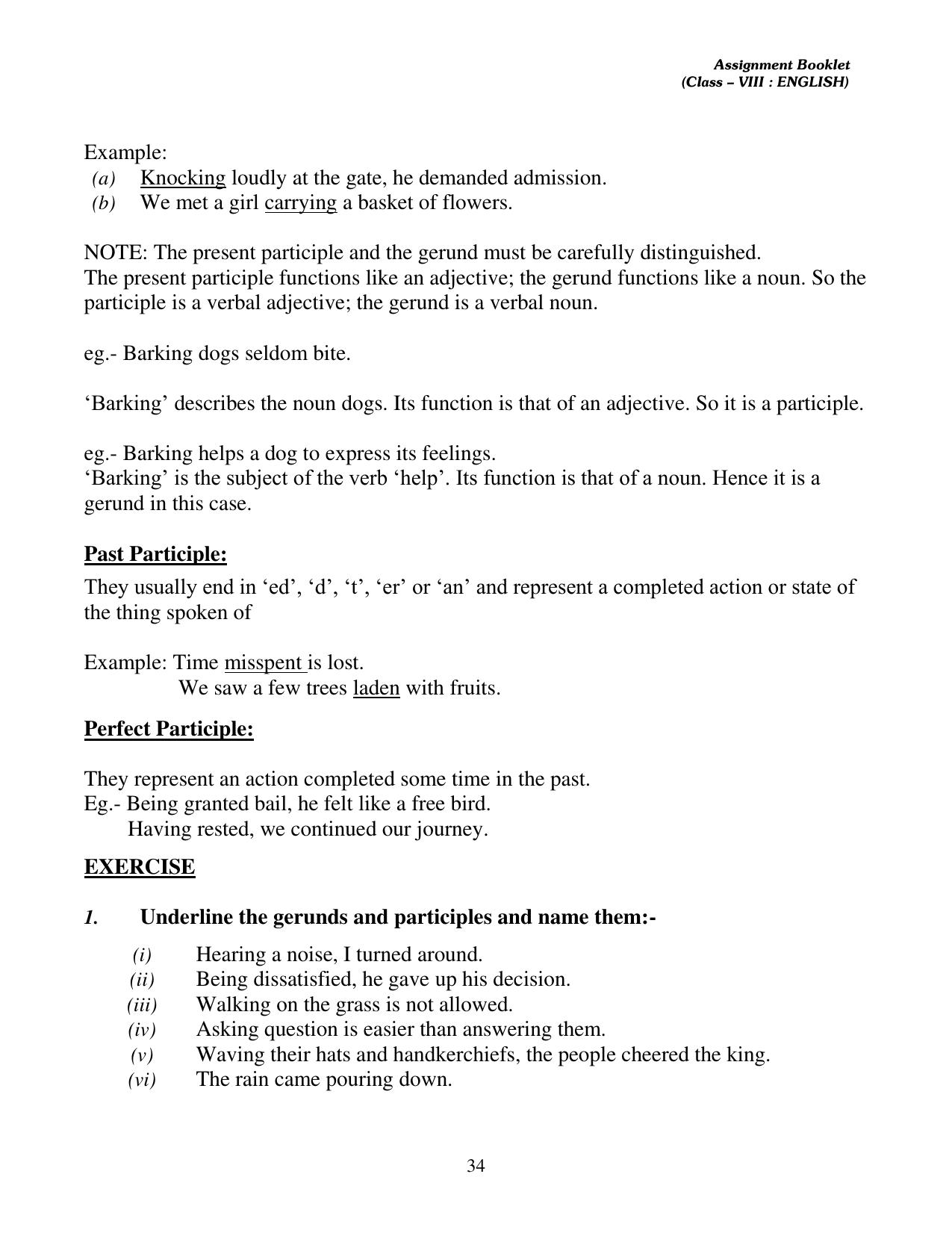 CBSE Worksheets for Class 8 English Assignment 11 - Page 4