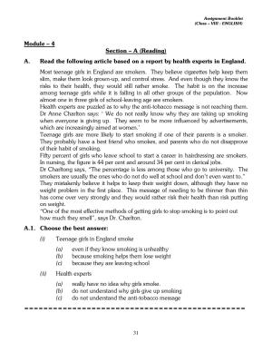 CBSE Worksheets for Class 8 English Assignment 11