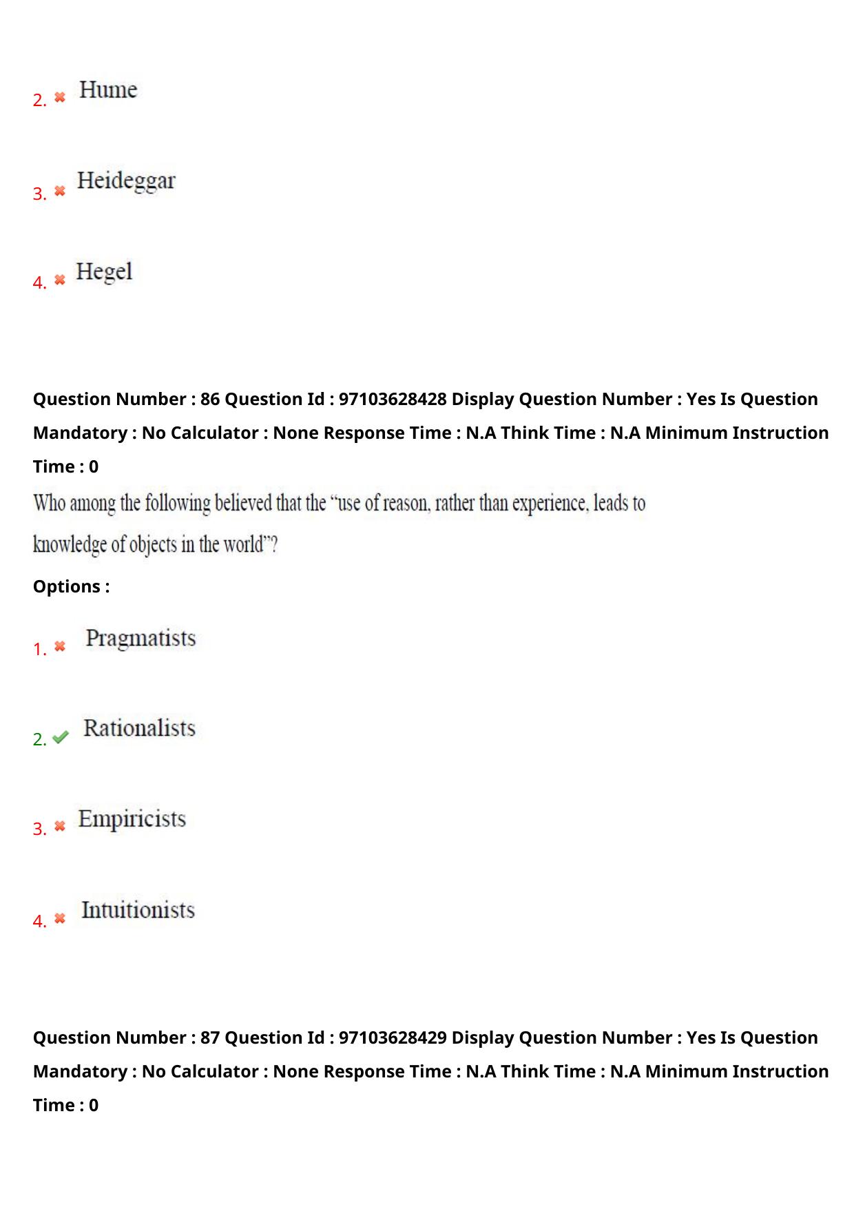AP RCET 2024 Philosophy Question Paper - Page 54