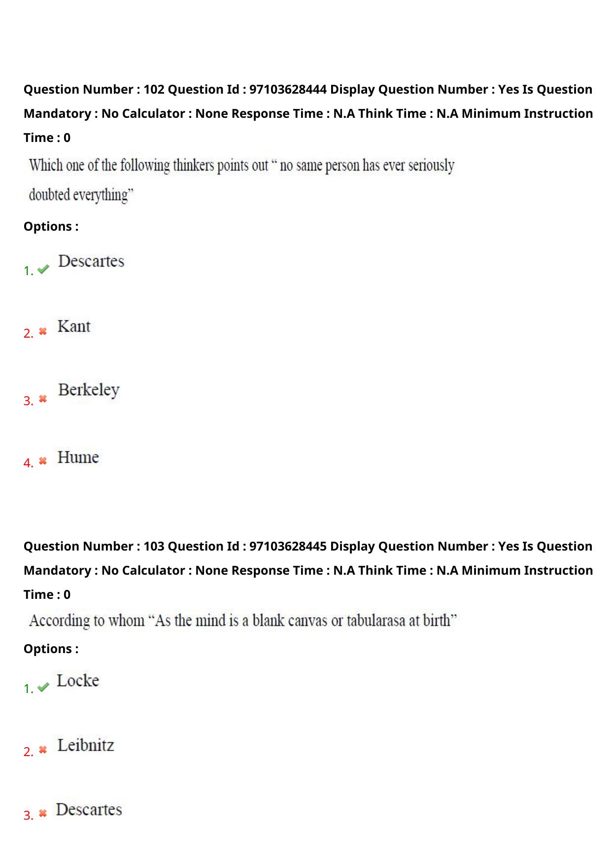AP RCET 2024 Philosophy Question Paper - Page 63