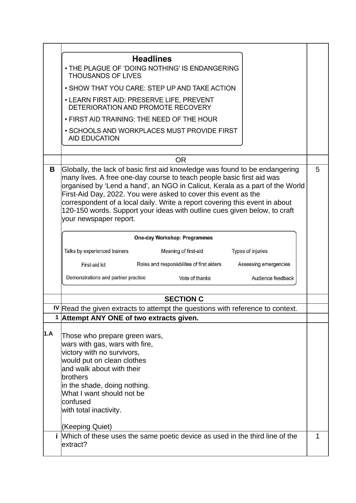 CBSE Class 12 English Core Practice Questions 2022-23 - Page 10