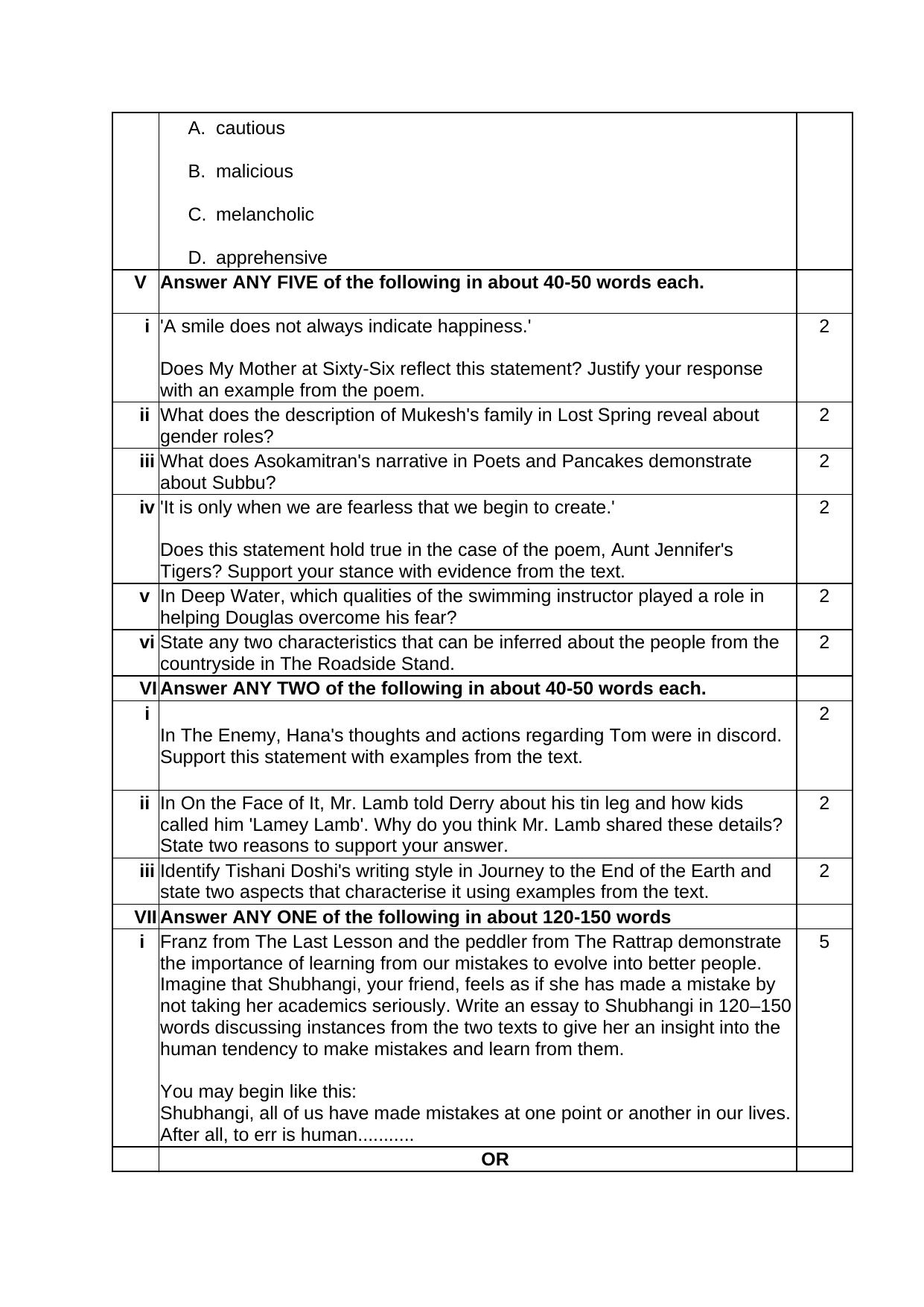 CBSE Class 12 English Core Practice Questions 2022-23 - Page 17