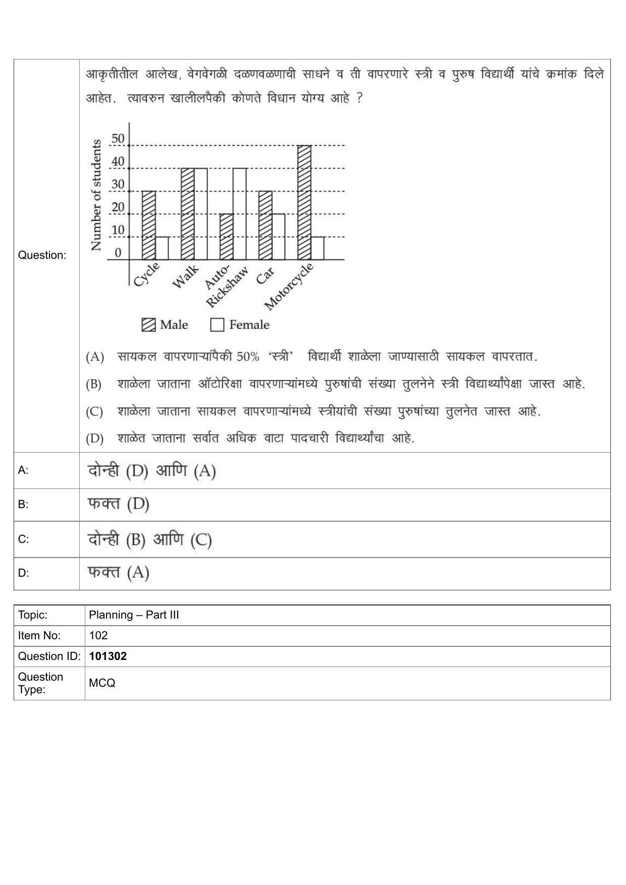JEE Mains 2022: B Arch & B Planning Marathi (Shift 1) 30-07-2022 Question Paper - Page 64