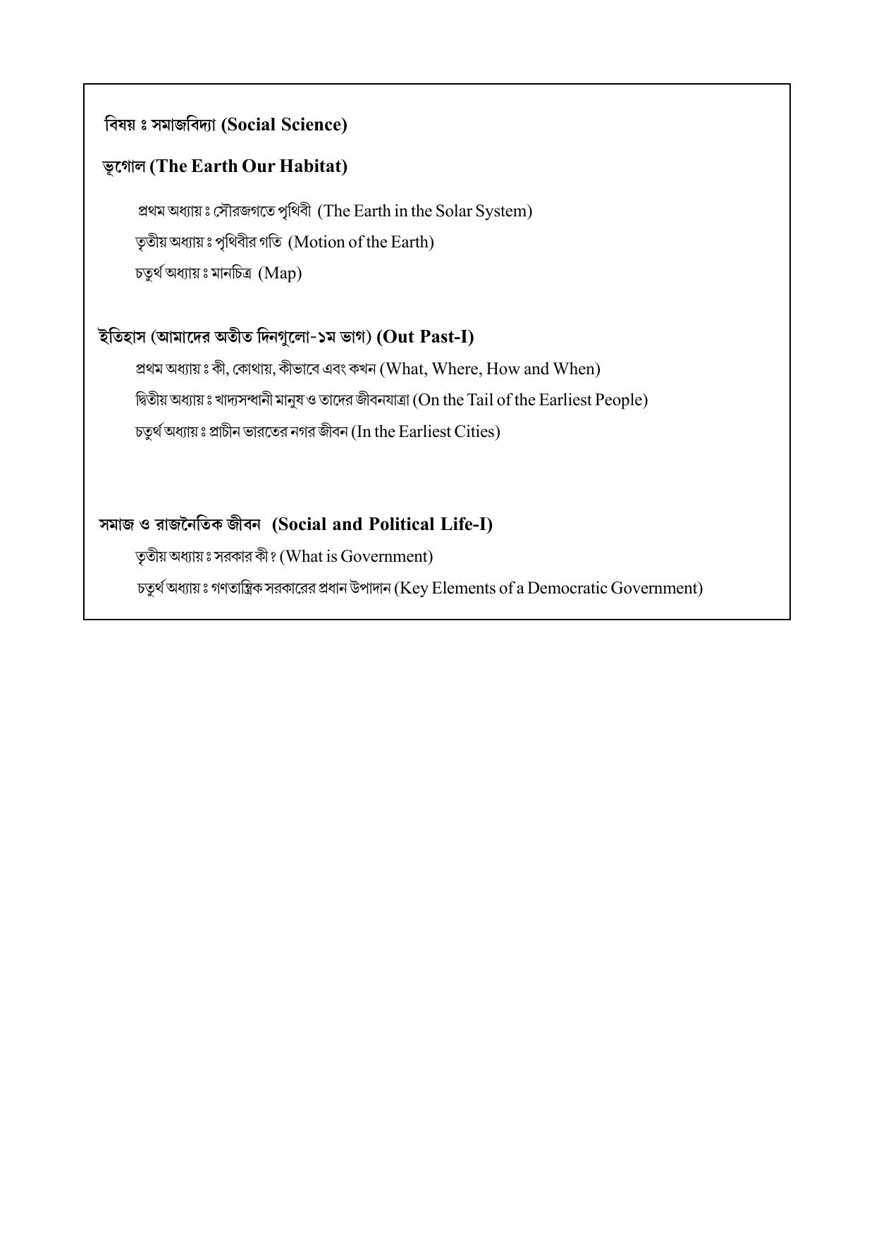 TBSE Class 6 Syllabus - Page 23