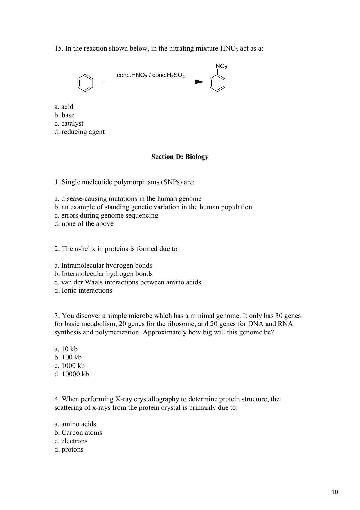 JGEEBILS Biology Question Paper 2016 - Page 11