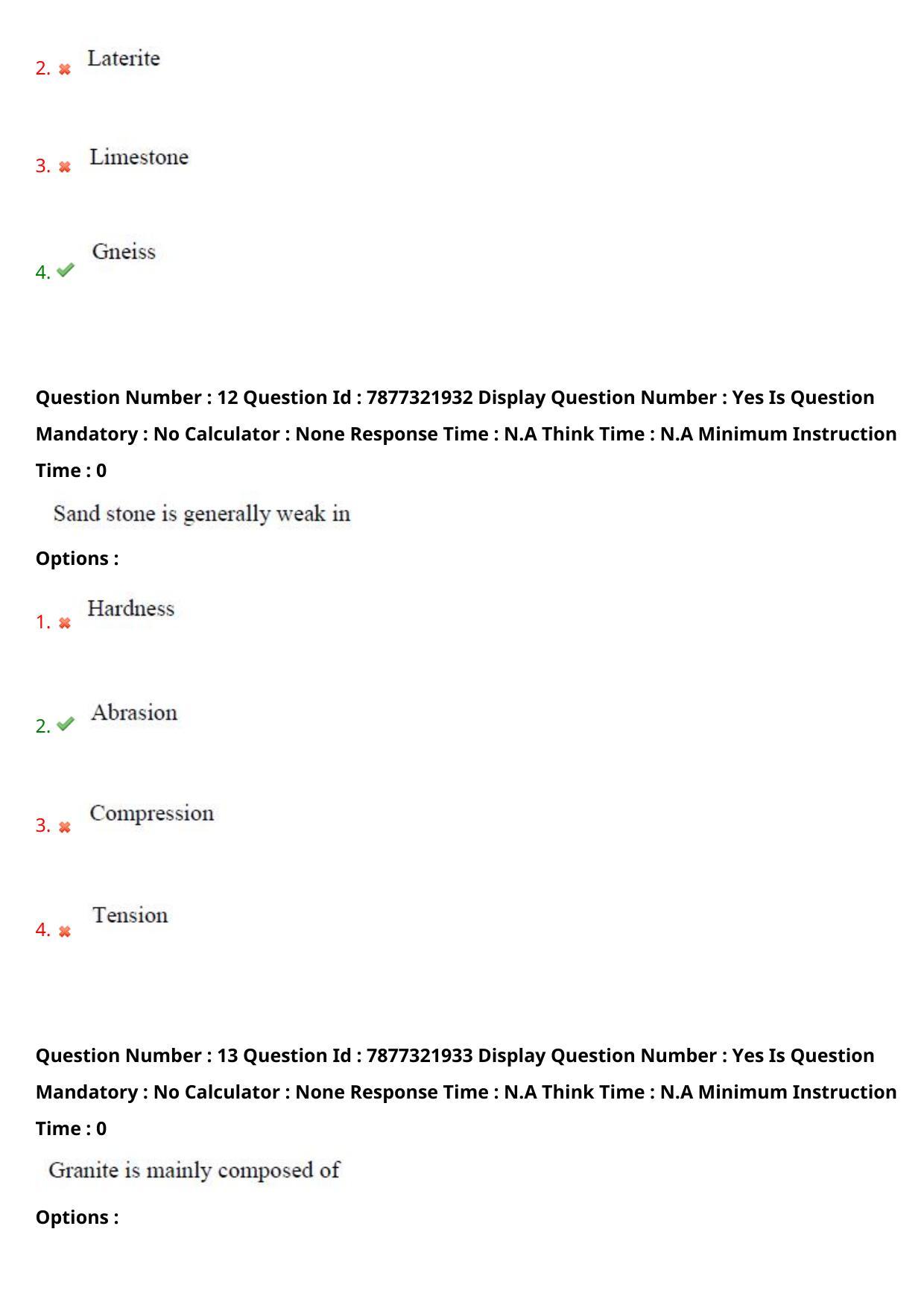 AP PGECET 2023 GG - GEO ENGINEERING & GEO INFORMATICS Question Paper with Preliminary Key - Page 9