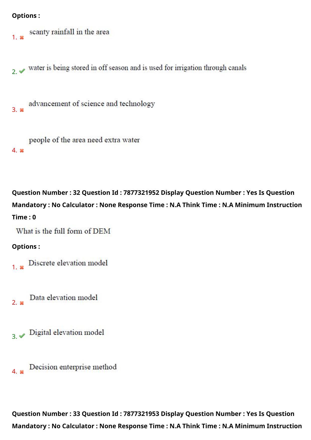 AP PGECET 2023 GG - GEO ENGINEERING & GEO INFORMATICS Question Paper with Preliminary Key - Page 20