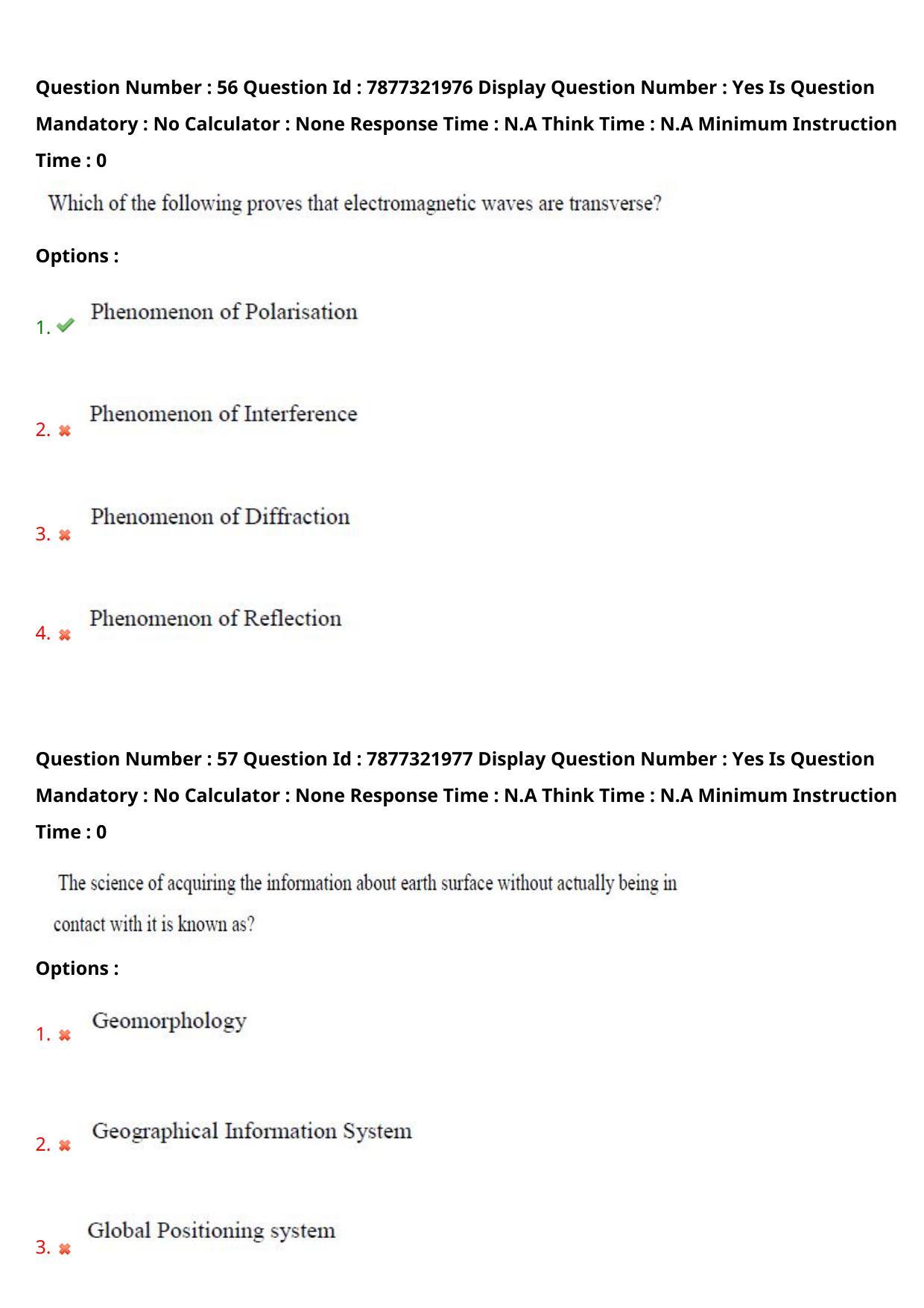 AP PGECET 2023 GG - GEO ENGINEERING & GEO INFORMATICS Question Paper with Preliminary Key - Page 34