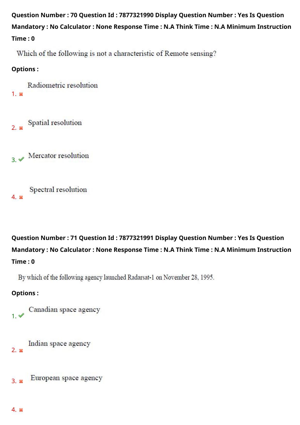 AP PGECET 2023 GG - GEO ENGINEERING & GEO INFORMATICS Question Paper with Preliminary Key - Page 42