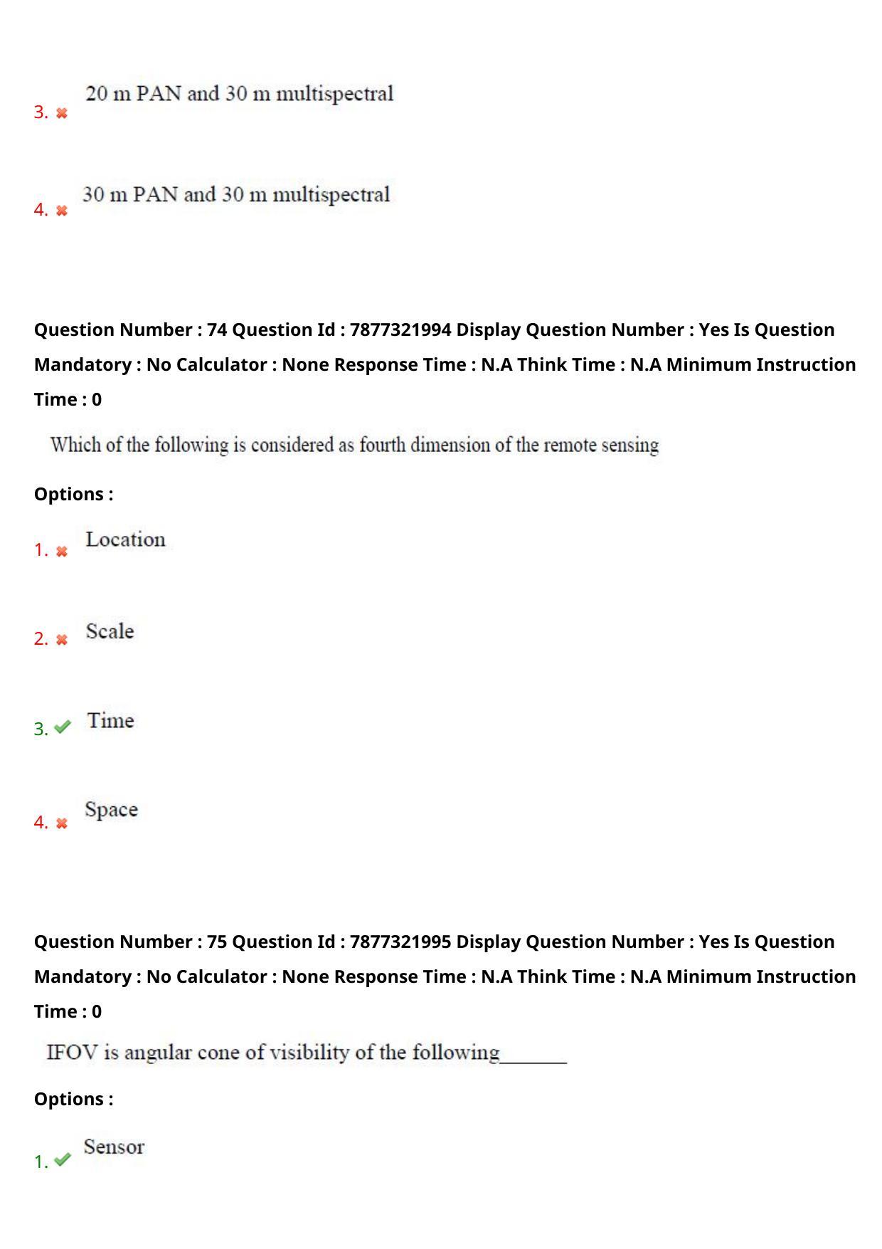 AP PGECET 2023 GG - GEO ENGINEERING & GEO INFORMATICS Question Paper with Preliminary Key - Page 44