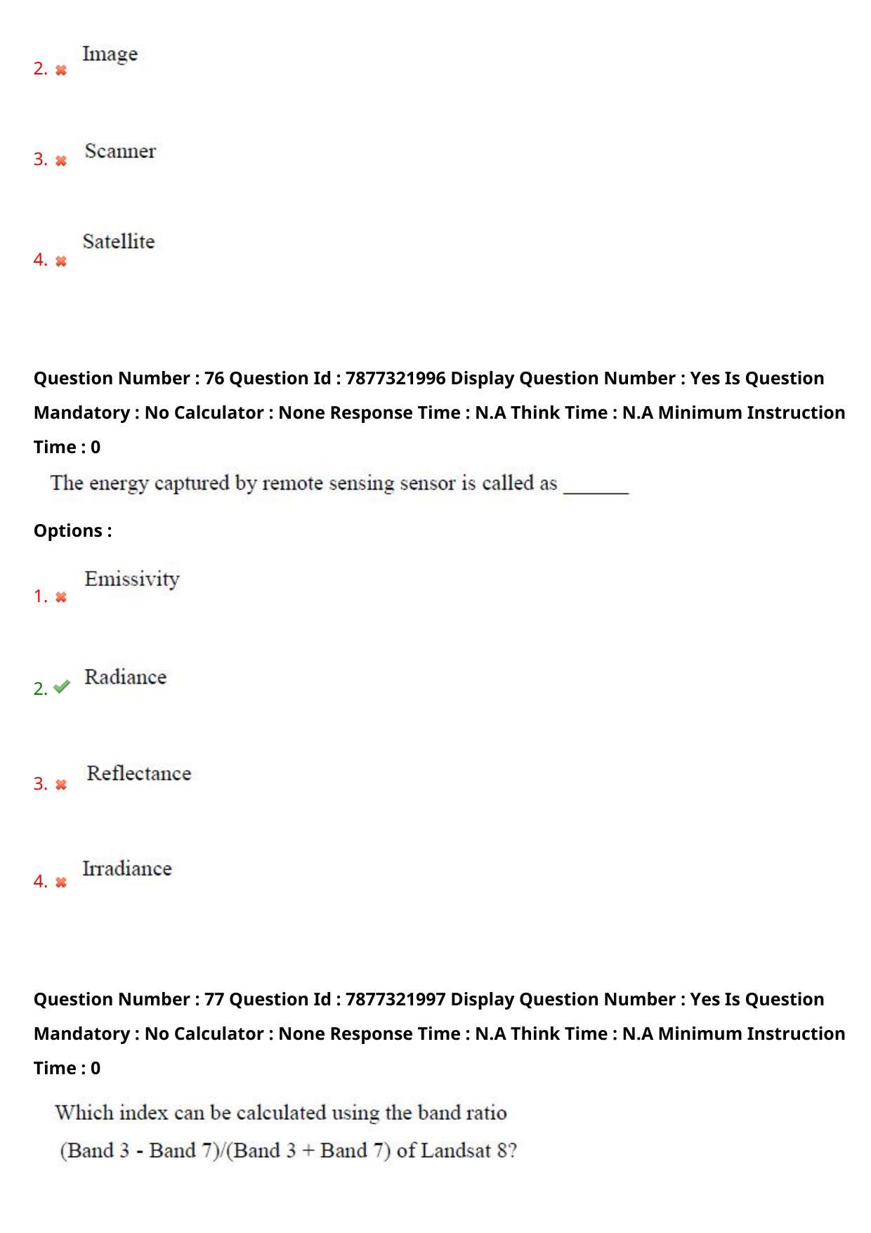 AP PGECET 2023 GG - GEO ENGINEERING & GEO INFORMATICS Question Paper with Preliminary Key - Page 45