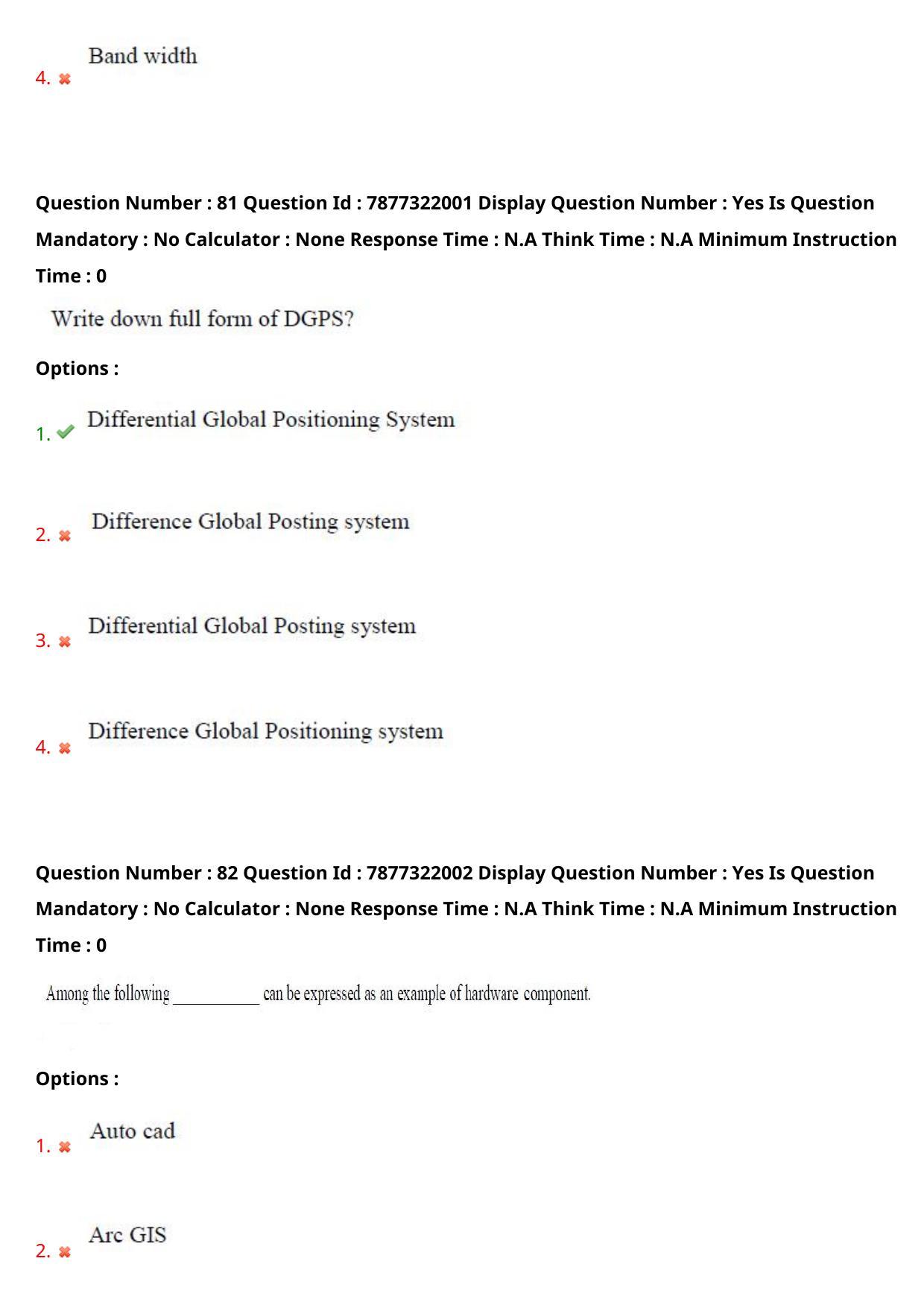 AP PGECET 2023 GG - GEO ENGINEERING & GEO INFORMATICS Question Paper with Preliminary Key - Page 48