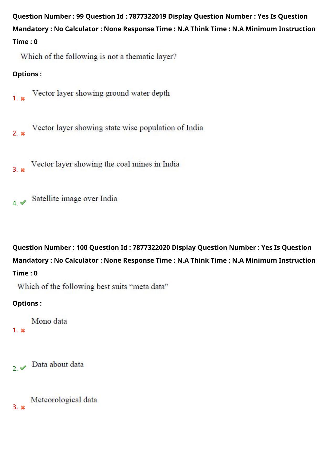 AP PGECET 2023 GG - GEO ENGINEERING & GEO INFORMATICS Question Paper with Preliminary Key - Page 58