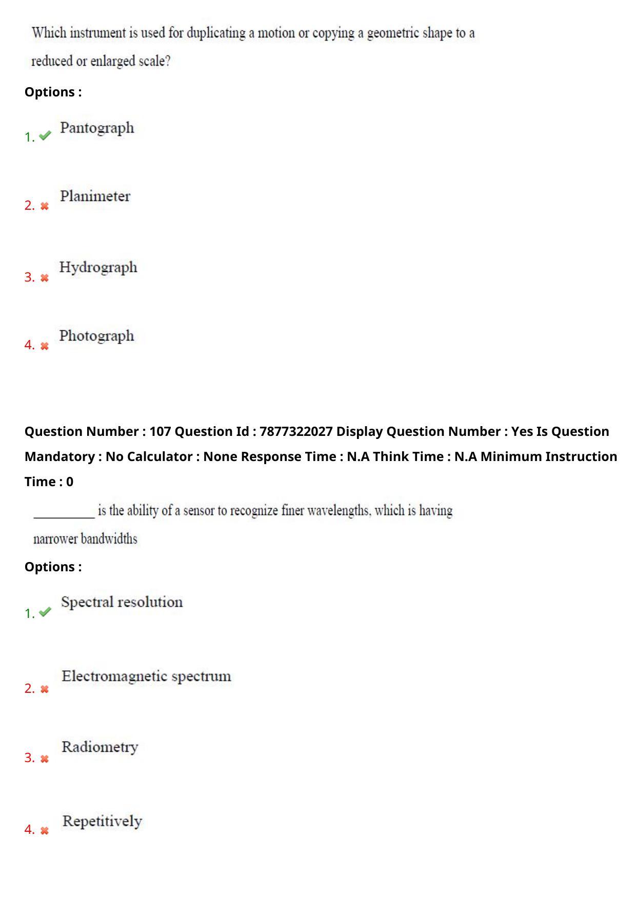 AP PGECET 2023 GG - GEO ENGINEERING & GEO INFORMATICS Question Paper with Preliminary Key - Page 62