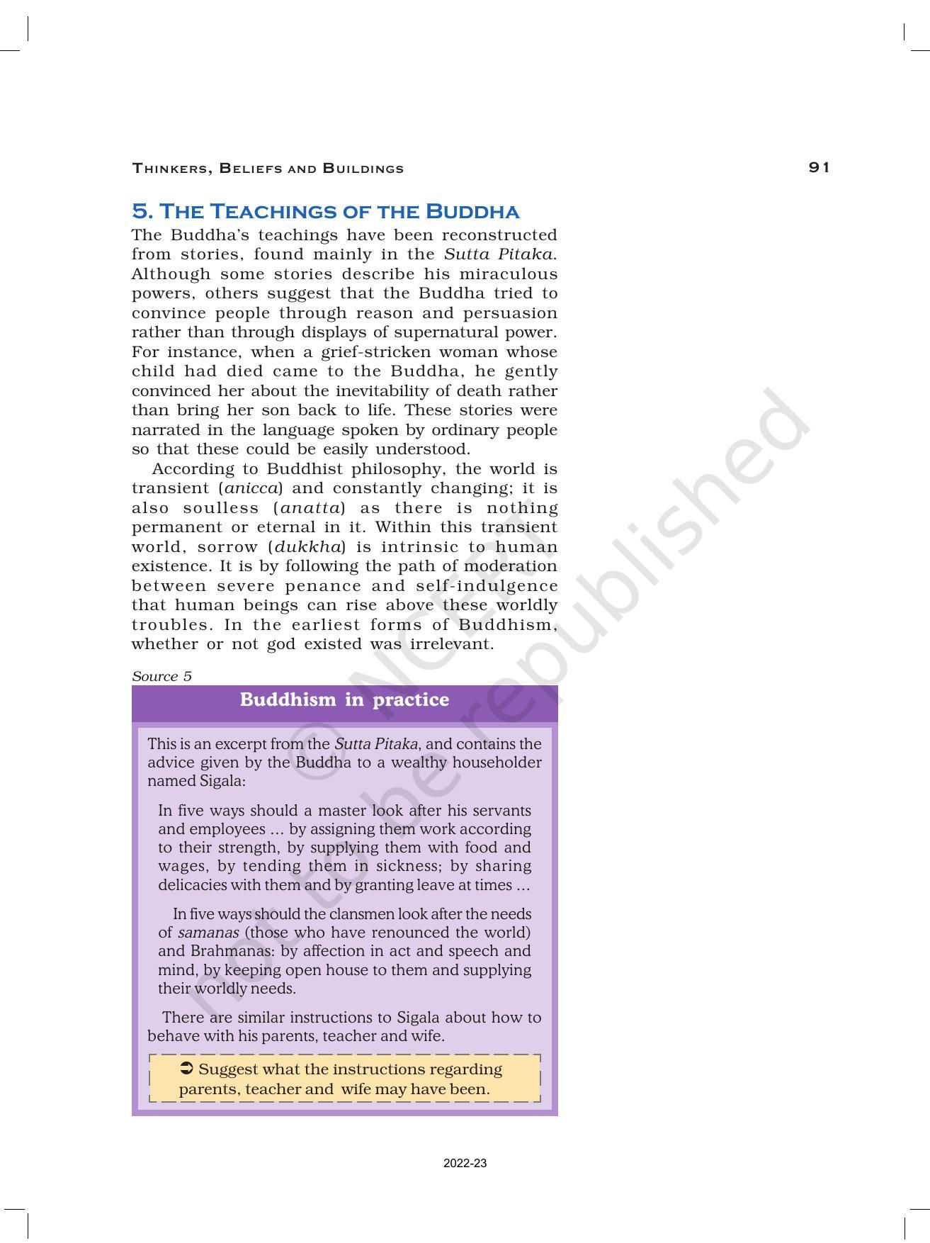 NCERT Book for Class 12 History (Part-1) Chapter 4 Thinkers, Beliefs, and Buildings - Page 10