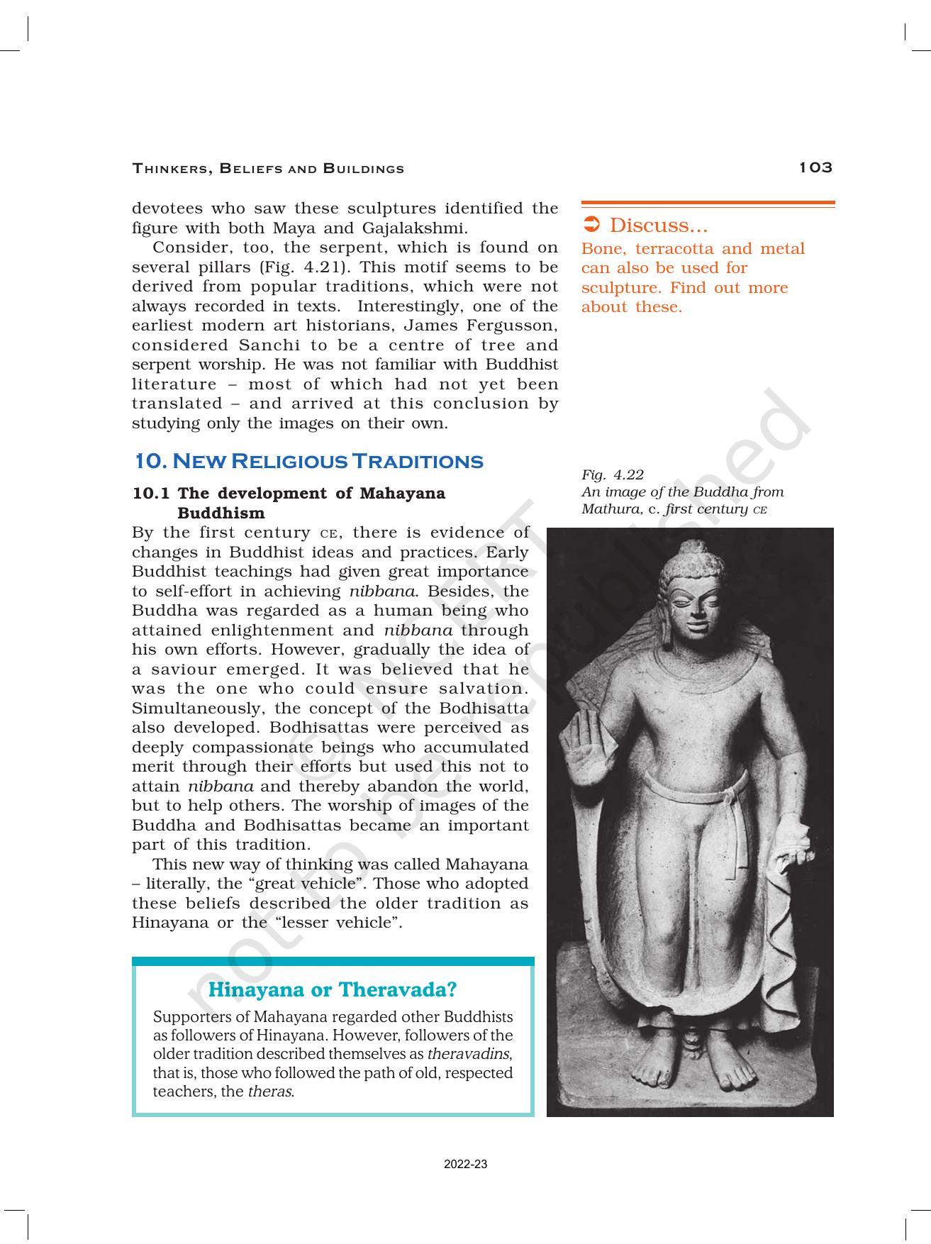 NCERT Book for Class 12 History (Part-1) Chapter 4 Thinkers, Beliefs, and Buildings - Page 22