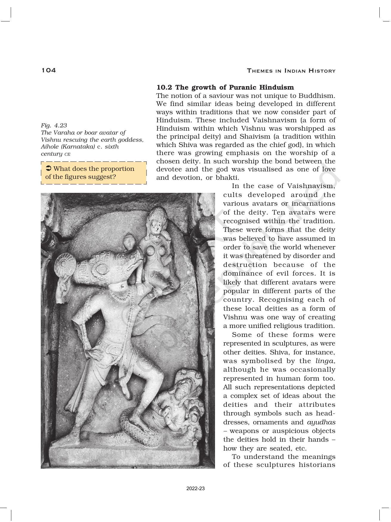 NCERT Book for Class 12 History (Part-1) Chapter 4 Thinkers, Beliefs, and Buildings - Page 23