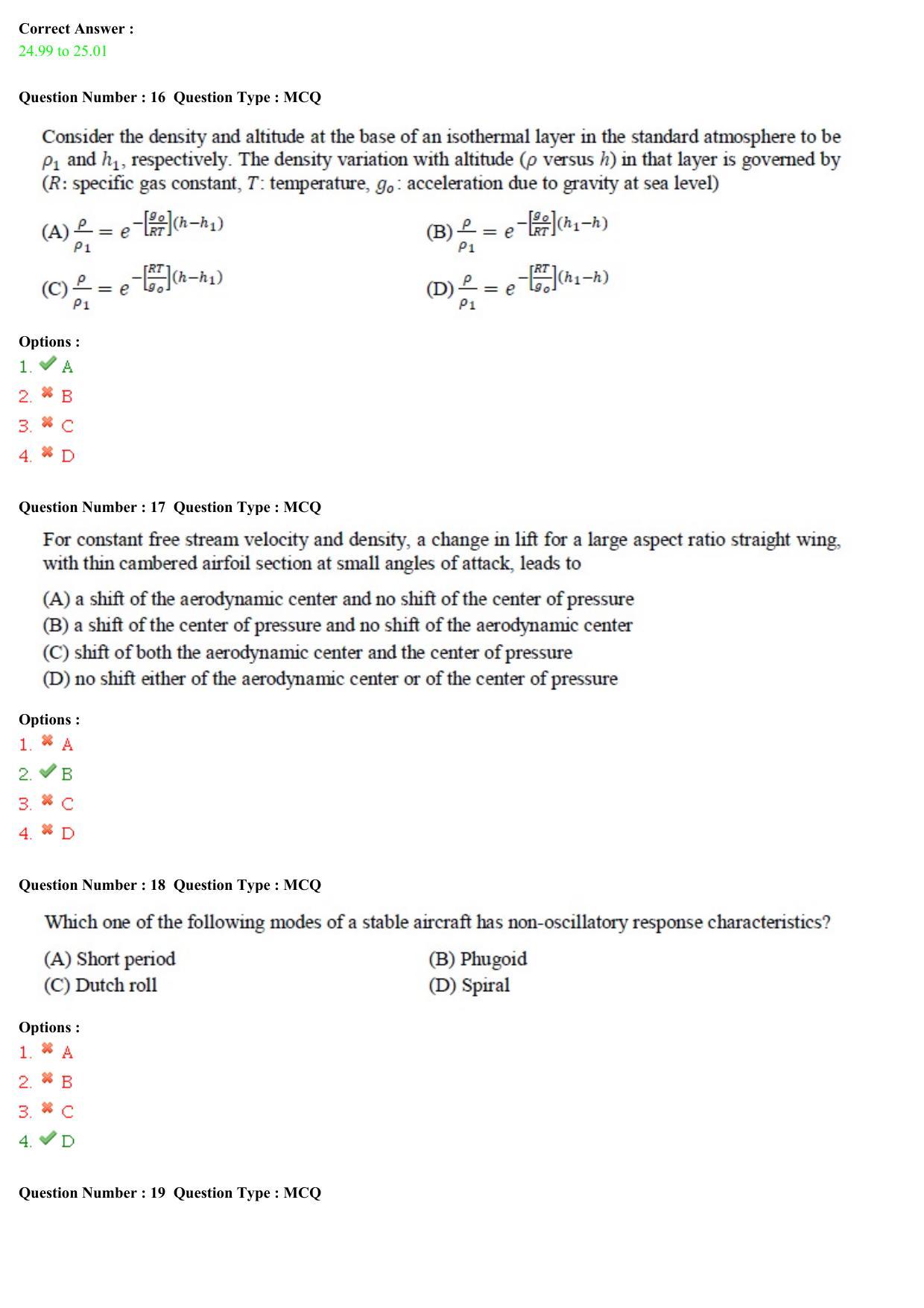 GATE 2015 Aerospace Engineering (AE) Question Paper with Answer Key - Page 6