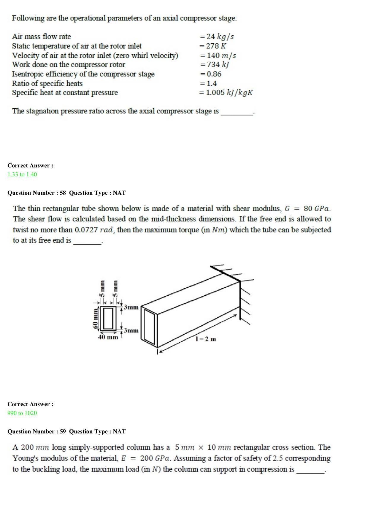 GATE 2015 Aerospace Engineering (AE) Question Paper with Answer Key - Page 19