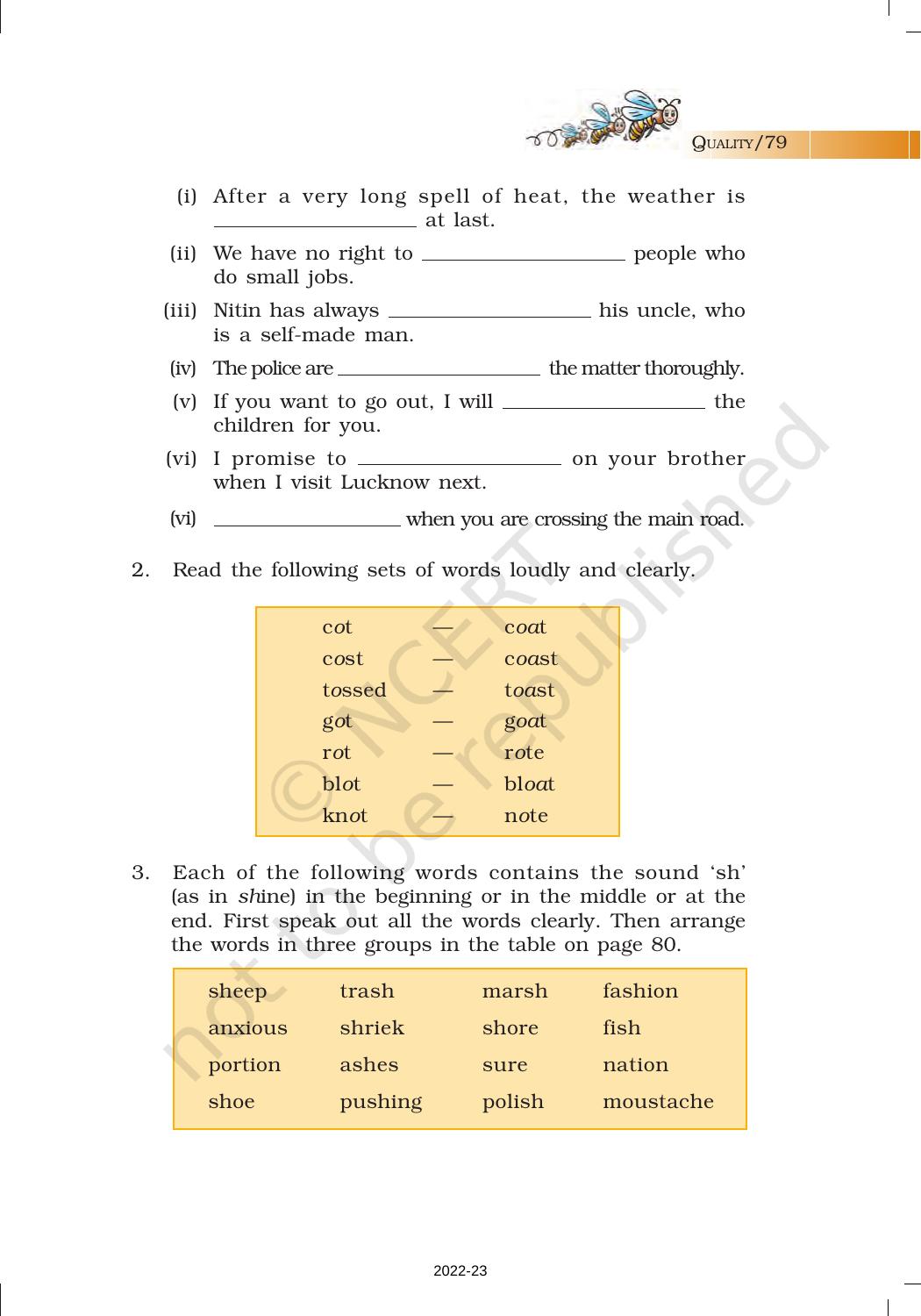 NCERT Book for Class 7 English (Honeycomb): Chapter 5-Quality - Page 9