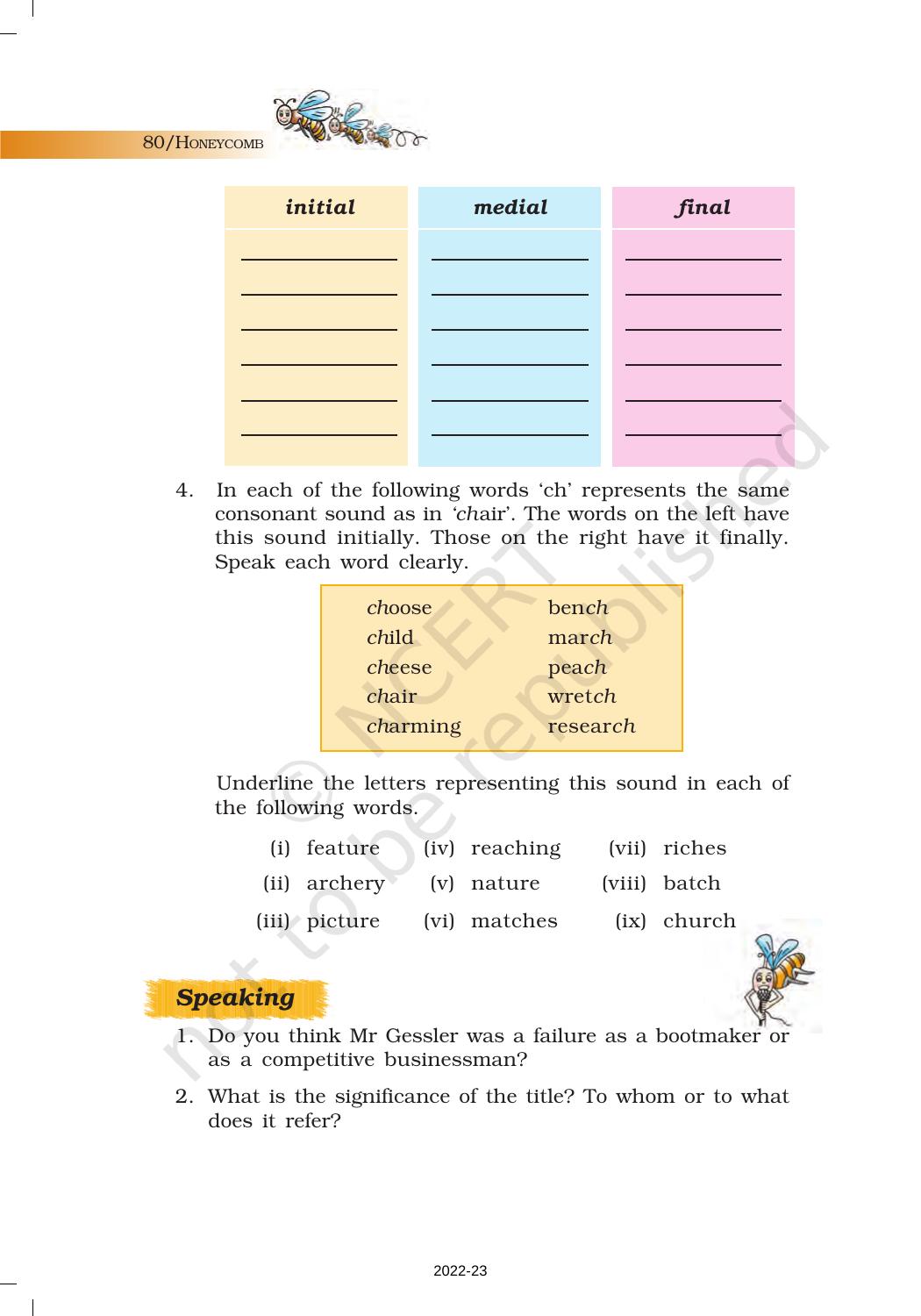 NCERT Book for Class 7 English (Honeycomb): Chapter 5-Quality - Page 10