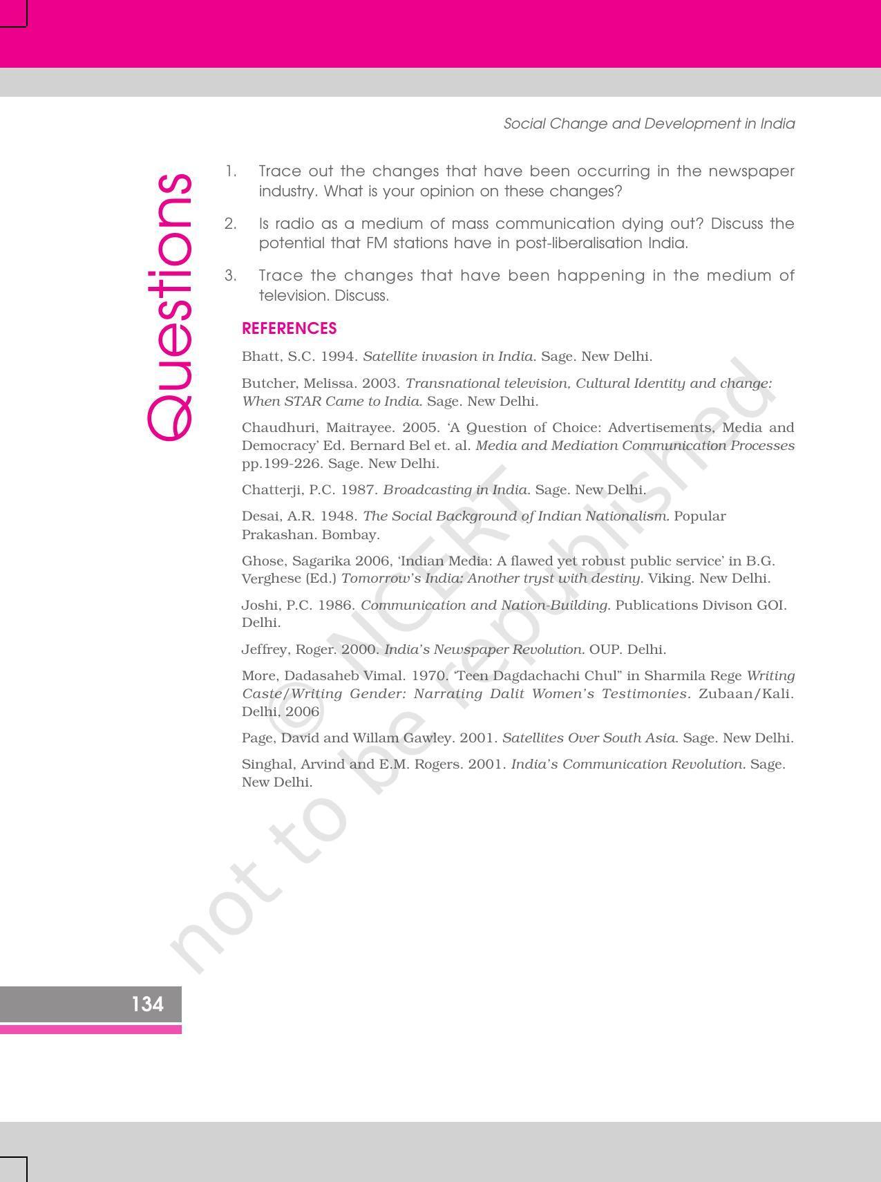 NCERT Book for Class 12 Sociology (Social Change and Development in India) Chapter 7 Mass Media and Communications - Page 22