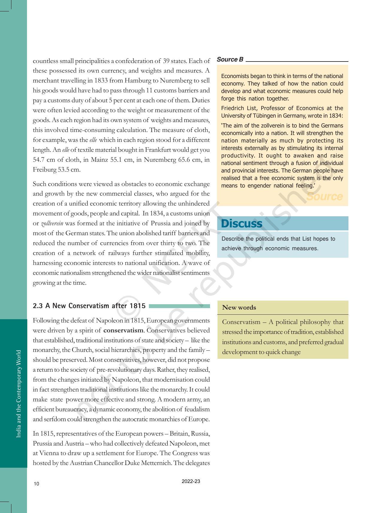 NCERT Book for Class 10 History Chapter 1 The Rise of Nationalism in Europe - Page 10