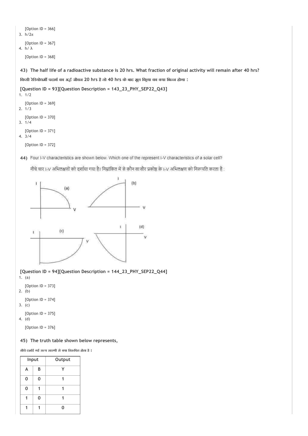 ICAR AIEEA UG PCM_13.09.2022_Shift-1  Question Paper - Page 15