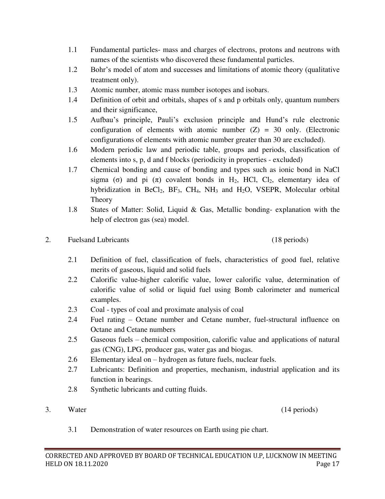 SYLLABUS FOR FIRST SEMESTER SESSION (2020-2021) - SIX SEMESTER DIPLOMA COURSE IN ELECTRICAL AND ELECTRONICS ENGINEERING - Page 17