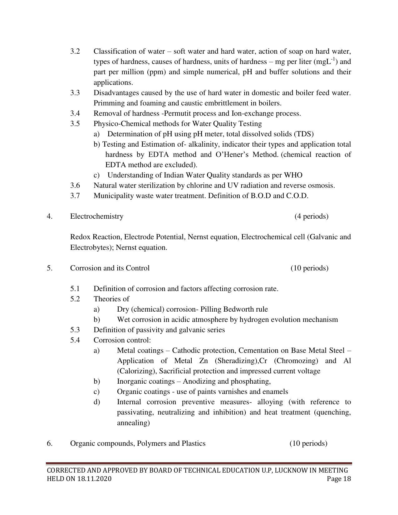 SYLLABUS FOR FIRST SEMESTER SESSION (2020-2021) - SIX SEMESTER DIPLOMA COURSE IN ELECTRICAL AND ELECTRONICS ENGINEERING - Page 18