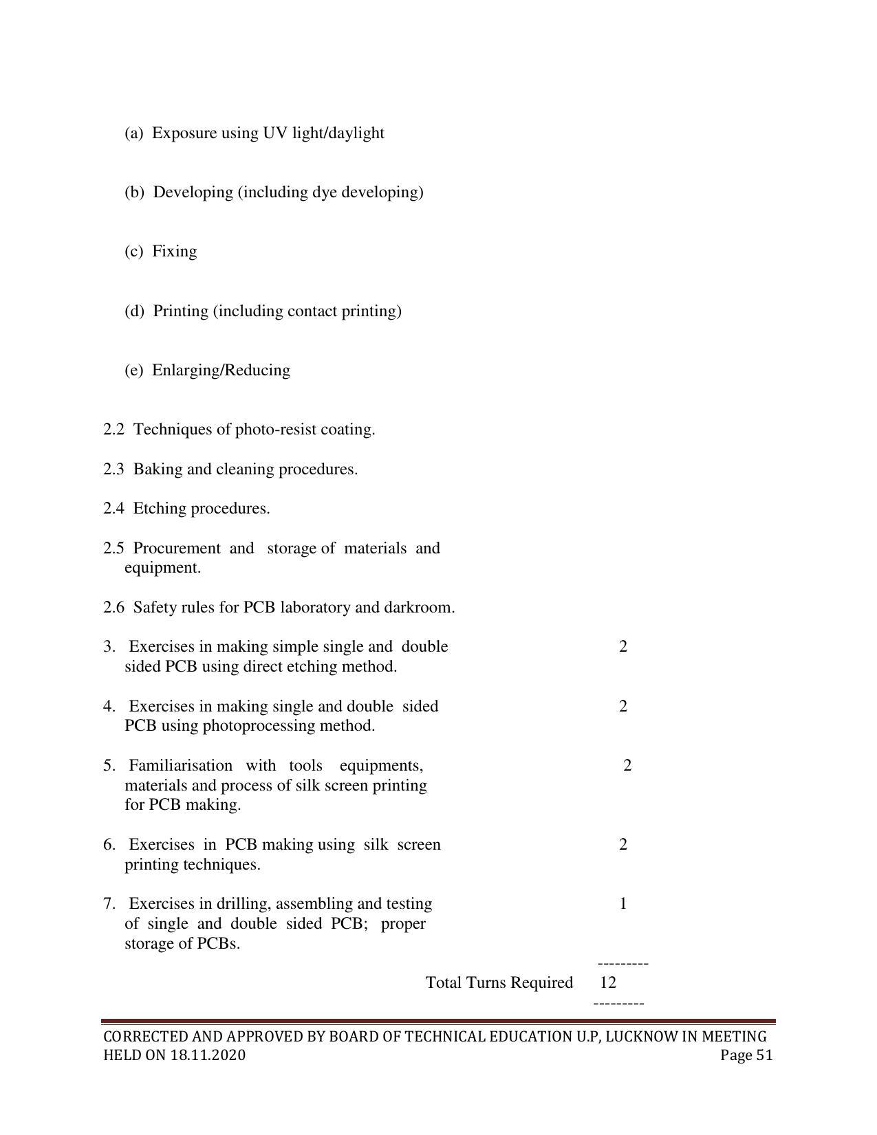 SYLLABUS FOR FIRST SEMESTER SESSION (2020-2021) - SIX SEMESTER DIPLOMA COURSE IN ELECTRICAL AND ELECTRONICS ENGINEERING - Page 51