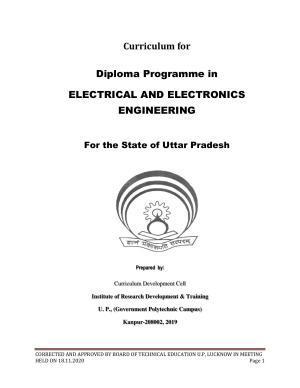SYLLABUS FOR FIRST SEMESTER SESSION (2020-2021) - SIX SEMESTER DIPLOMA COURSE IN ELECTRICAL AND ELECTRONICS ENGINEERING