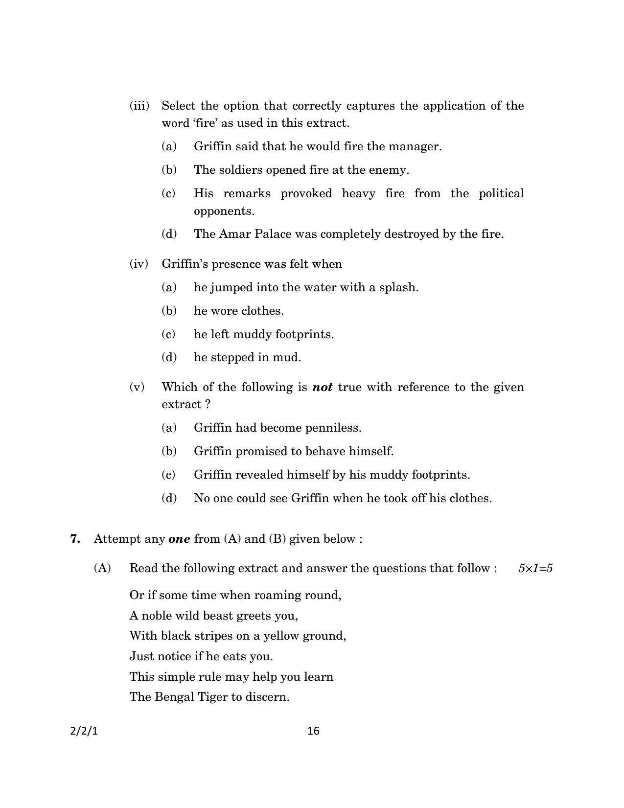 CBSE Class 10 2-2-1_English Language And Literature 2023 Question Paper - Page 16