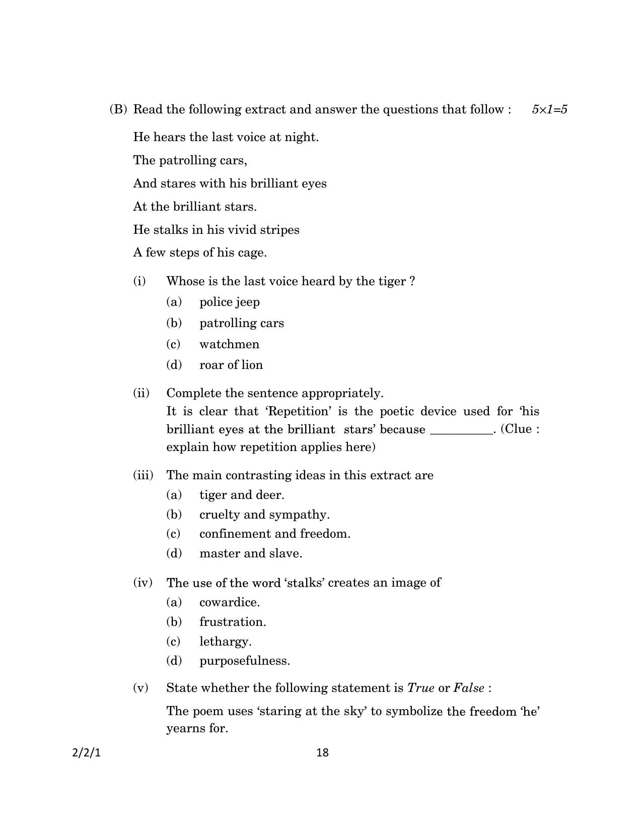 CBSE Class 10 2-2-1_English Language And Literature 2023 Question Paper - Page 18