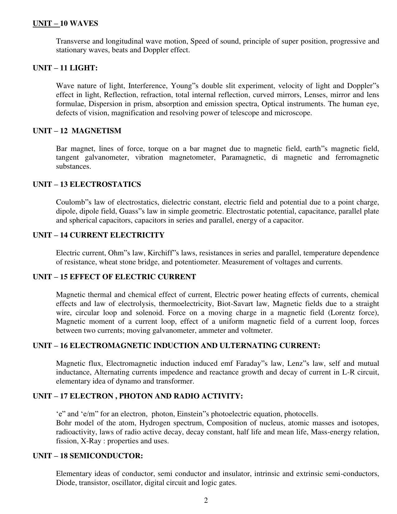 CG PET Syllabus - Page 2