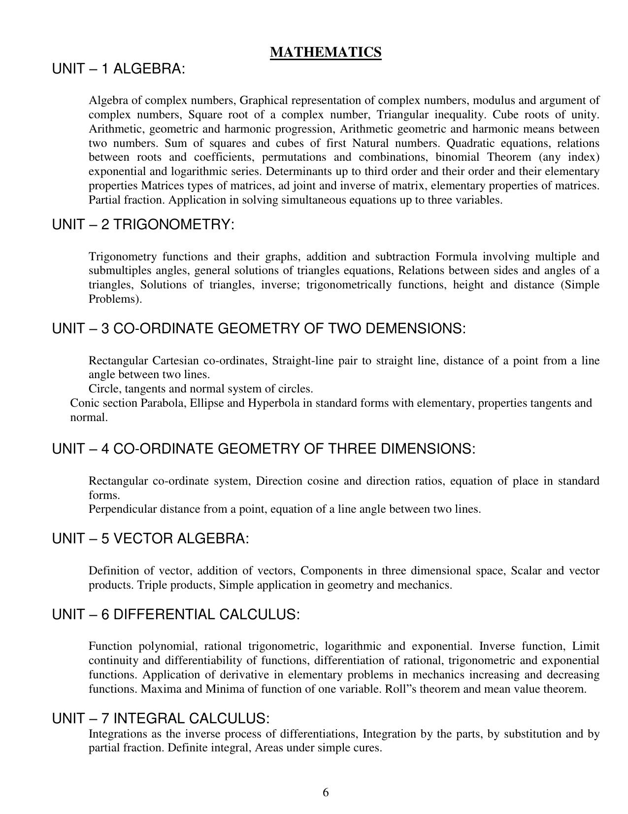 CG PET Syllabus - Page 6