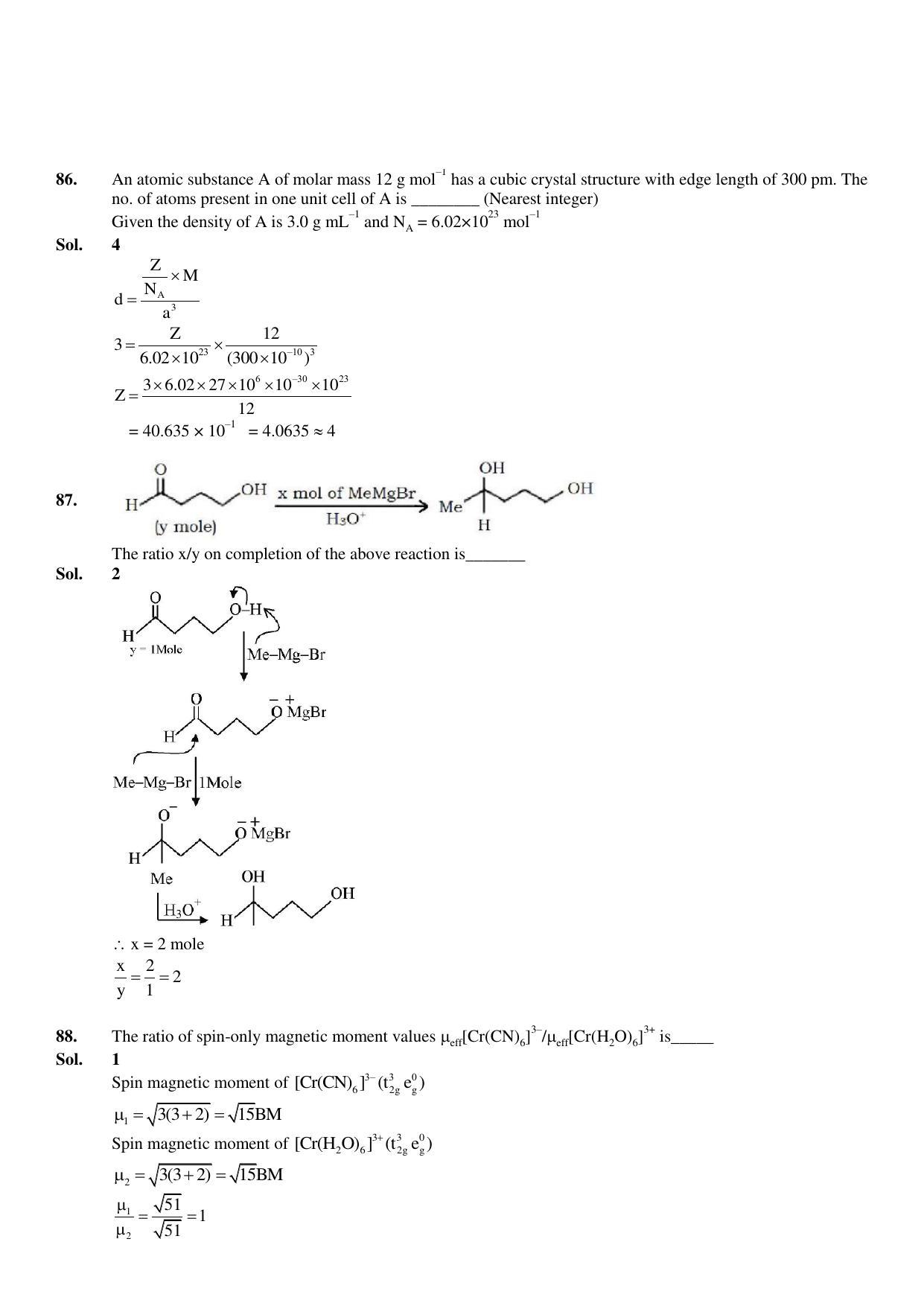 JEE Mains 2023: 11th April 2023 Shift-1 (Morning) Question Paper With Solution (April, Session-2)) - Page 39