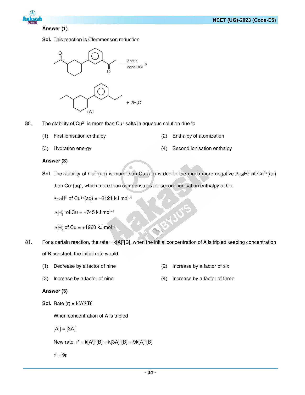 NEET 2023 Question Paper E5 - Page 34