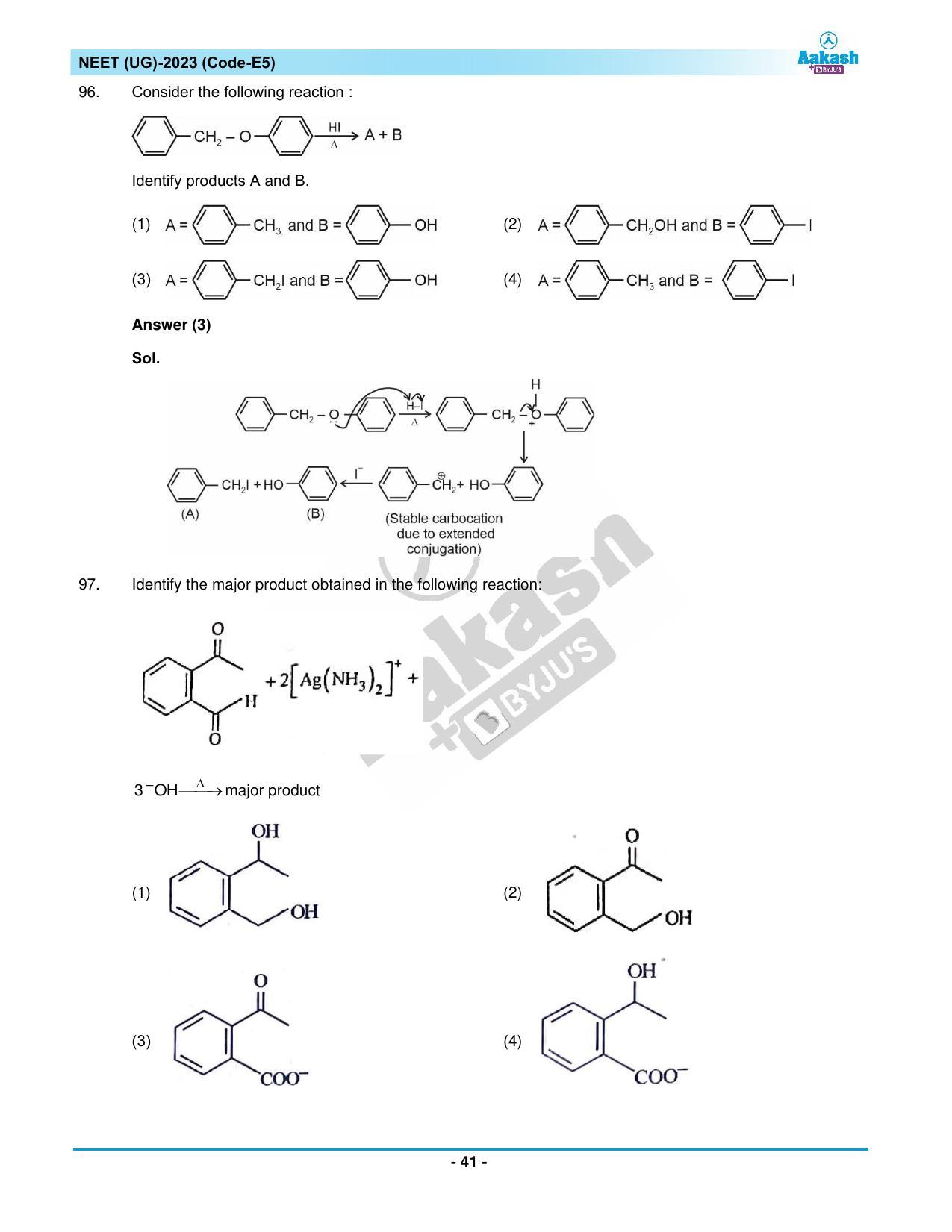 NEET 2023 Question Paper E5 - Page 41