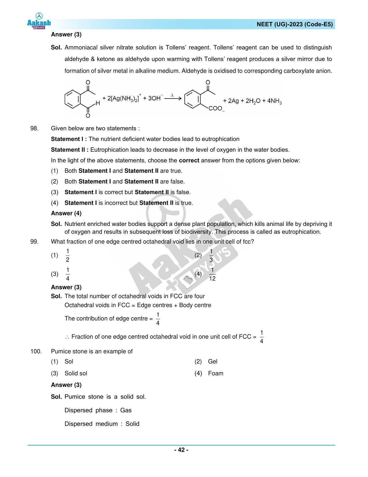 NEET 2023 Question Paper E5 - Page 42
