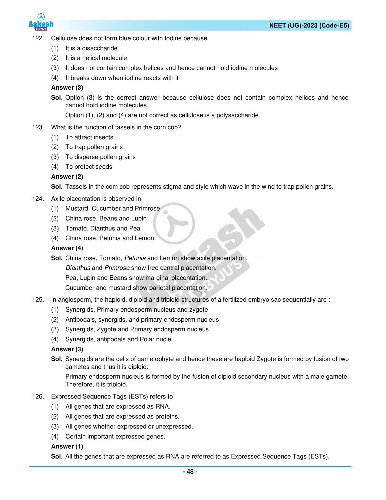 NEET 2023 Question Paper E5 - Page 48