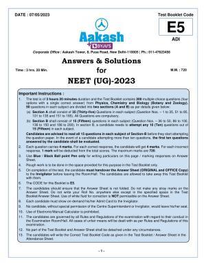 NEET 2023 Question Paper E5