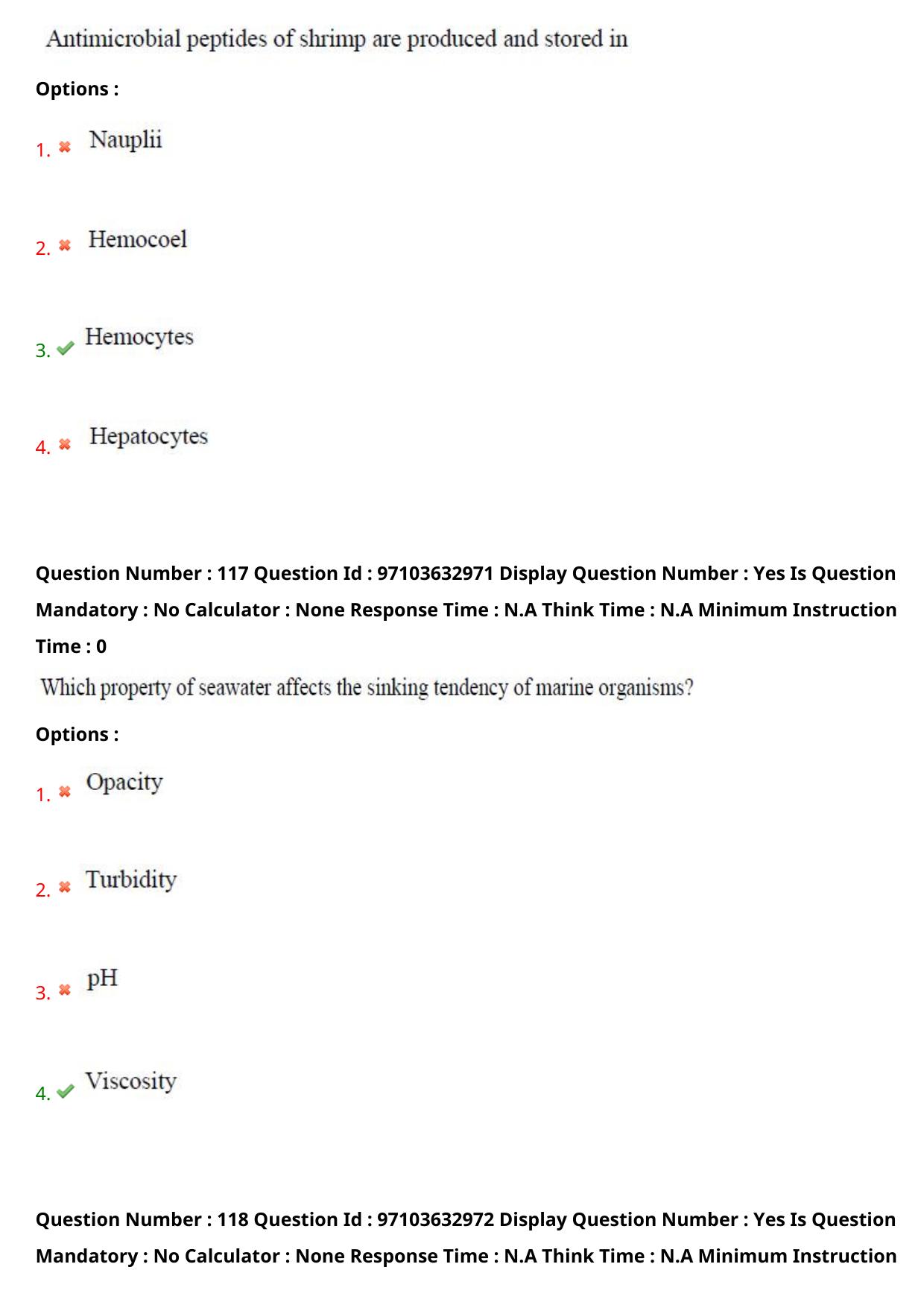 AP RCET 2024 Applied Life Sciences Question Paper (03-05-2024 (Friday) Session-II) - Page 67