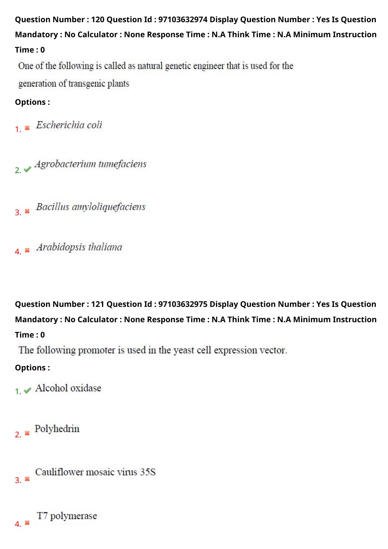 AP RCET 2024 Applied Life Sciences Question Paper (03-05-2024 (Friday) Session-II) - Page 69