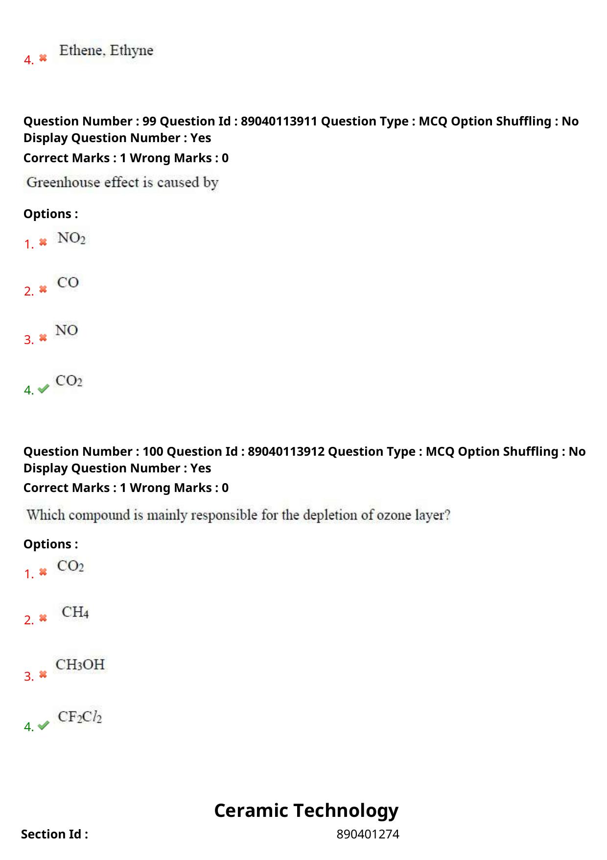 AP ECET 2025 Ceramic Technology 06th May 2025 (Shift 1) Question Paper wth Key - Page 47
